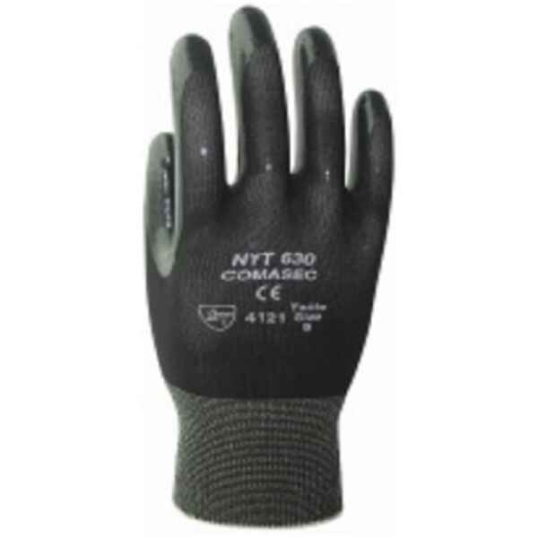 Marigold NYT630 Premium Black Nitrile Coated Work Gloves-0
