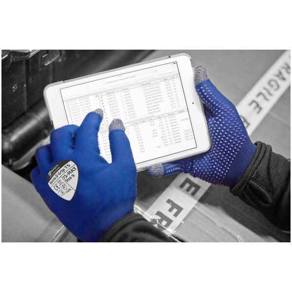 Polyco 75-MAT Matrix D Grip TS Touch Screen PVC Dot Grip Palm Gloves
