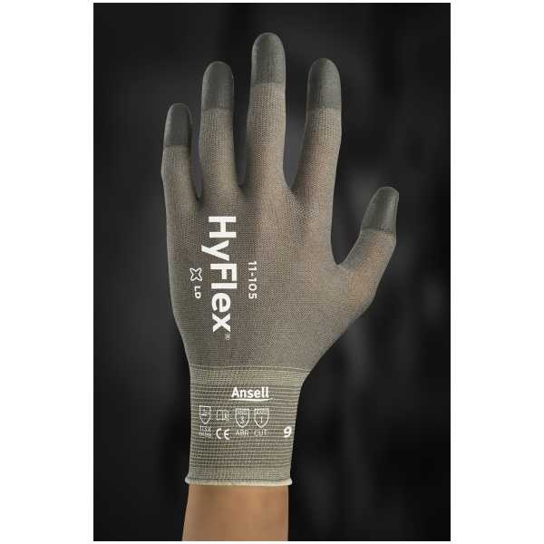 ANSELL HYFLEX 11-105 PU Finger Tip ESD Gloves-13795