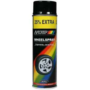 Motip Wheel Spray Paint High Gloss Black 500ml-0
