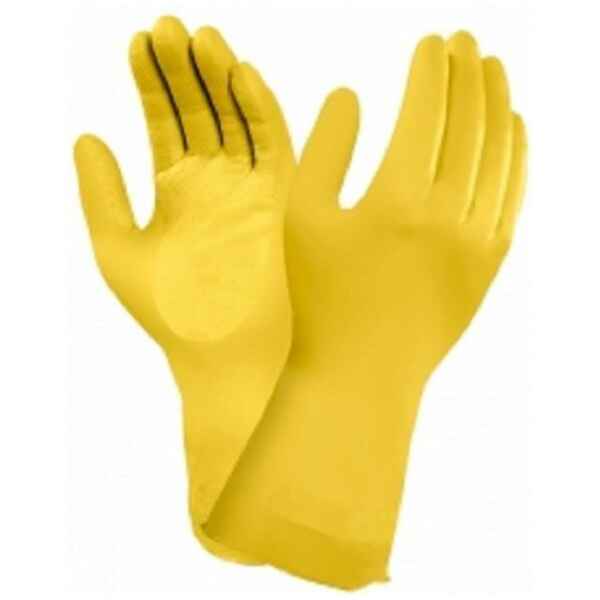 Ansell Marigold 87-086 (G12Y) Yellow Latex Rubber Gloves-0