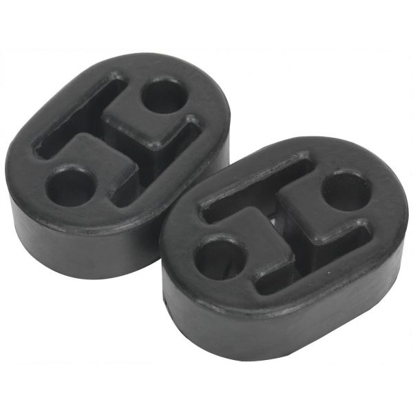 Sealey EX02 Exhaust Mounting Rubbers L60 x D41 x H20 (Pack of 2)-0