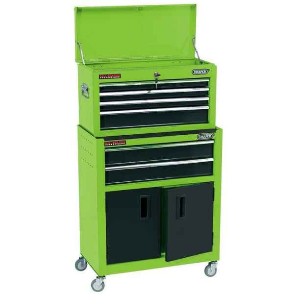 Draper 19566 24" Combined Roller Cabinet and Tool Chest 6 Drawer-0