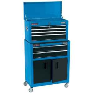Draper 19563 24" Combined Roller Cabinet and Tool Chest 6 Drawer-0