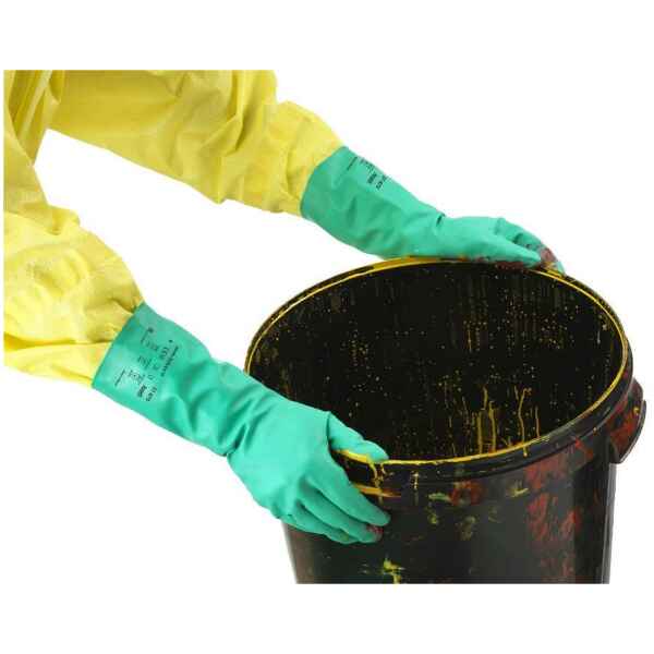 Ansell AlphaTec Solvex 37-675 Green Nitrile Chemical Resistant Gloves-0