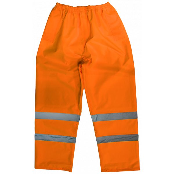 Sealey 807LO Hi-Vis Orange Waterproof Trousers - Large-0