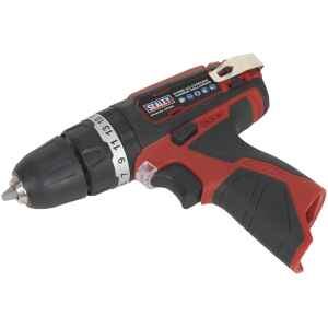 Sealey CP1201 Cordless Hammer Drill/Driver Ø10mm 12V Lithium-ion - Body Only-0