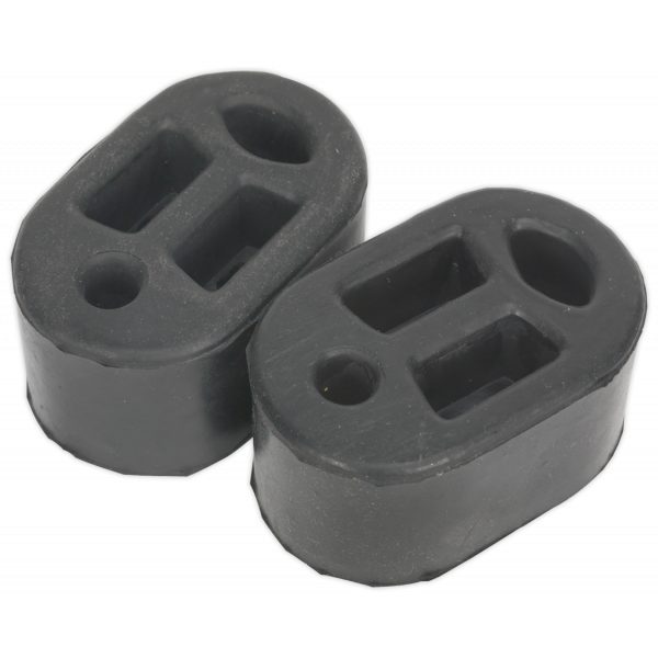 Sealey EX01 Exhaust Mounting Rubbers L70 x D45 x H37 (Pack of 2)-0