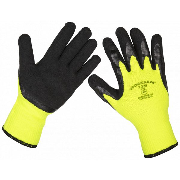 Sealey TSP126/6 Thermal Super Grip Gloves - Pack of 6 Pairs-0