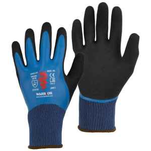 Warrior Double Dipped Latex Palm Coated Work Gloves