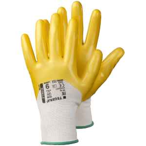 Tegera 722 Yellow Nitrle 3/4 Coated Work Gloves