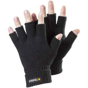 Tegera 790 Fingerless Winter Knitted Gloves Black