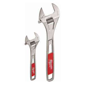 Milwaukee Adjustable Wrench Twin Pack 150mm 6in & 250mm 10in - 48227400