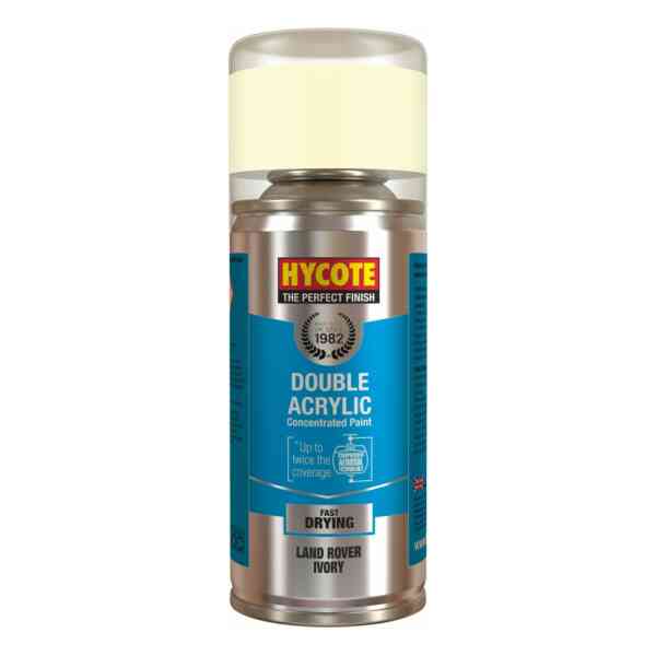 Hycote Land Rover Ivory Double Acrylic Spray Paint 150Ml Xdlr601